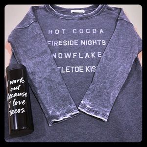 ❄️❄️NWOT Sweatshirt and coffee tumbler